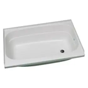 Bt2432wr Specialty Rec Recreation - White Plastic Rectangular Bath Tub With Right Bt2432wr Specialty Rec Recreation - White Plastic Rectangular Bath Tub With Right