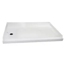 Sp2440wl Specialty Recreation White Plastic Rectangular Shower Pan W Left Hand Drain 40 Inch L X 24 Sp2440wl Specialty Recreation White Plastic Rectangular Shower Pan W Left Hand Drain 40 Inch L X 24