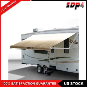 Sd178320p4 Speedyparts4u 8ft Width 19 Feet Length Rv Awning Fabric Camper Replacement Shade Yellow