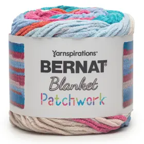 5a002z44-1h19m Spinrite 2 Pack - Bernat Blanket Patchwork Yarn-beach Towel