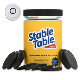 Stabletable30bb Stable Table Pro 796520520141 - Black Restaurant Leg 30 Shim With Bubble Stabletable30bb Stable Table Pro 796520520141 - Black Restaurant Leg 30 Shim With Bubble
