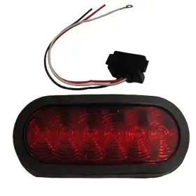T66-rr0t-1 Stevens Lake Parts One New 6 Inch Red Oval Led Light Kit Various Applications And Models Replaces T66-rr0