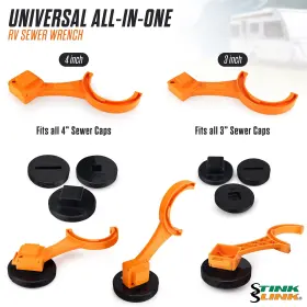 Stink Slink 706098184034 Rv Sewer Hose Wrench - For 3 Inch And 4 Cap Sewe #3 Stink Slink 706098184034 Rv Sewer Hose Wrench - For 3 Inch And 4 Cap Sewe #3