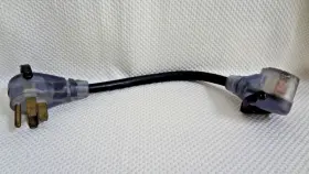 E119787 Stw 50 Amp Male To 30 Female Dogbone Adapter Rv Electrical Cord Cable 18 Inch
