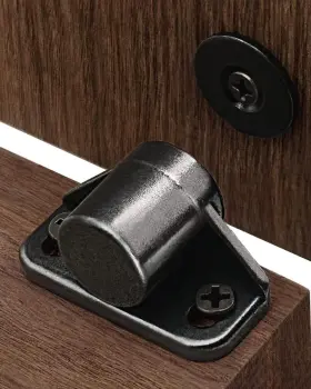 S-gun-2 Sunivaca Magnetic Door Catch Neodymium Closures For Cabinets - 2 Gun Metal