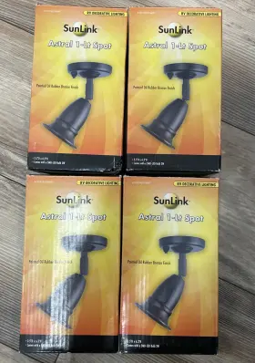 410131401744rt Sunlink Lot Of 4 Astral 1-lt Spot Rv Marine Lighting Lights 12volt 410131401744rt Sunlink Lot Of 4 Astral 1-lt Spot Rv Marine Lighting Lights 12volt