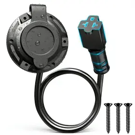 Sunnylith 738253511638 20a 125v Rv Shore Power Inlet 12awg Waterproof With 5in1 Tblade And 16 Inch Cord