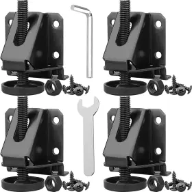 Sunnyzoo 770451309266 Heavy Duty Adjustable Leveling Feet Furniture Leg For Black Sunnyzoo 770451309266 Heavy Duty Adjustable Leveling Feet Furniture Leg For Black