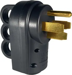 14-50p Suplevel 759868968860 50 Amp Rv Plug Nema 125/250 Volt Heavy Duty Replacement Male Black
