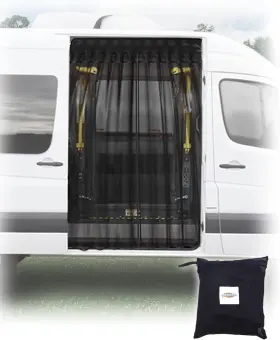 Suvauto Suc1079 Magnetic Sprinter Van Bug Screen For Mercedes-benz Mid And High Roof Side Door