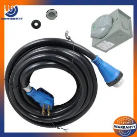 Ber413760 Switch-supplier Rv Extension Black Cord Blue Plug And Power Input Box 50amp 30ft With Lock Ber413760 Switch-supplier Rv Extension Black Cord Blue Plug And Power Input Box 50amp 30ft With Lock