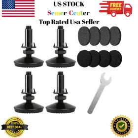 Tahikem 788474523989 4 Set M10 Adjustable Leveling Feet Heavy Duty Height Adjuster Furniture Leveler