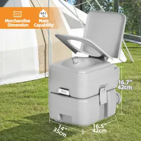 Taus 197839125162 6-gallon Portable Toilet For Rvs Camping And Outdoor Adventures 23l Capacity Taus 197839125162 6-gallon Portable Toilet For Rvs Camping And Outdoor Adventures 23l Capacity