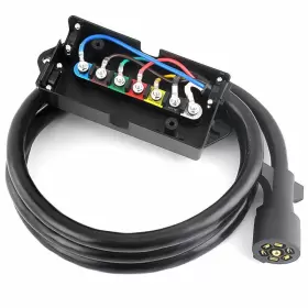 Ja-ec7wp8-jb Techtrack 8ft 12v Trailer Cord 7 Way Plug Inline Junction Box Wiring Harness Kit D26 Nj Ja-ec7wp8-jb Techtrack 8ft 12v Trailer Cord 7 Way Plug Inline Junction Box Wiring Harness Kit D26 Nj