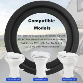 385311658 Tecreddy 696228545746 Rv Toilet Seal Gasket Kit For Dometic 300 310 320 - Part #385311658 #2 385311658 Tecreddy 696228545746 Rv Toilet Seal Gasket Kit For Dometic 300 310 320 - Part #385311658 #2