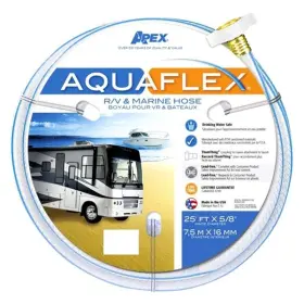 8503-25 Teknor Apex Aquaflex 5/8 Inch X 25ft White Fresh Water Hose W Ergonomic Leak Proof Coupling 8503-25 Teknor Apex Aquaflex 5/8 Inch X 25ft White Fresh Water Hose W Ergonomic Leak Proof Coupling