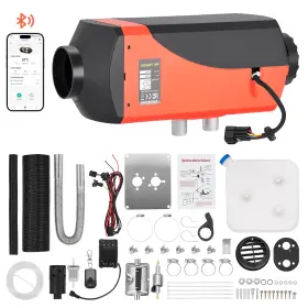 Tembor 197988973065 Diesel Air Heater 12v-24v 8kw Bluetooth App Lcd Display For Car Bus Rv Indoors