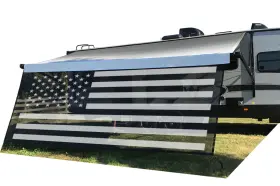 Tps0815bkafgwh Tentproinc Rv Awning Sun Shade Screen 8ft X 15ft 3ftft American Flag Black Mesh Sunshade Camp Tps0815bkafgwh Tentproinc Rv Awning Sun Shade Screen 8ft X 15ft 3ftft American Flag Black Mesh Sunshade Camp
