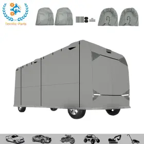 Tfp294093tp Terrific-parts Water-proof Rip-stop With 2pcs Extra Straps For 37ft-40ft Camper Class A Rv Cover