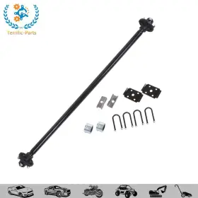 Tfp374658tp Terrific-parts For 2000lbs Trailer Axle Boat Cargo Dump Rv 46.5ft Sc 56.5ft Hf 4 Lug-4ft