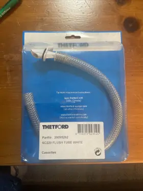 20095262 Thetford Flush Pipe Tube Sc220 Cassette Toilet Spare Caravan Motorhome 20095262 Thetford Flush Pipe Tube Sc220 Cassette Toilet Spare Caravan Motorhome