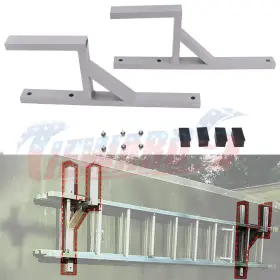Tic115 Tiewards Side Mount Trailer Ladder Rack Aluminum For Enclosed With Mounting Screws