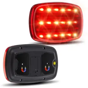 Mi-timtin-0361 Timtin 2 Pack Wireless Trailer Lights Magnetic Red Led Tail For Towing Trucks