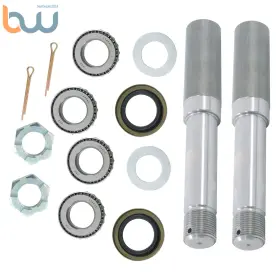 Bw1213380th Tinvhy Pair Round Bt8 Spindles 1.25 Inch Shank 1000lbs Capacity For 2000lbs Trailer Axles Bw1213380th Tinvhy Pair Round Bt8 Spindles 1.25 Inch Shank 1000lbs Capacity For 2000lbs Trailer Axles