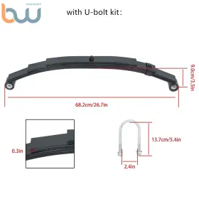 Bw982716th Tinvhy For 3500lb Single Trailer Axle Suspension Kit 4 Leaf Spring And Shackle/u Bolt Bw982716th Tinvhy For 3500lb Single Trailer Axle Suspension Kit 4 Leaf Spring And Shackle/u Bolt