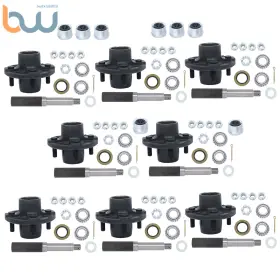 Bw983640th Tinvhy 1 Inch Round Bt8 Spindle Kit With Trailer Bearing 8 Sets 4 On Hub