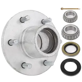 11675419 Top-refitting 6 On 5.5 Inch Hub Bearings With Trailer Galvanized For 5200lbs Axle 15123 X 25580