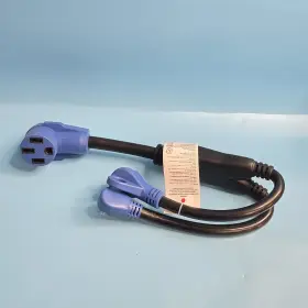 Ta10930at399ps Topcn-autoparts 50 Amp Female To 1 30 - 15 Male Rv Power Cord Adapter Y Split