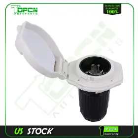 Ta16080at760ps Topcn-autoparts 50 Amp 125v/250 Rv Power Cord Twist Electrical Lock Inlet Boat Marine