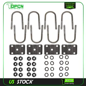 Top178898001 Topcn-autoparts Trailer U-bolt Kit For 7000 Lbs Axle 3 Inch Round 7 Long M14x2 Metric