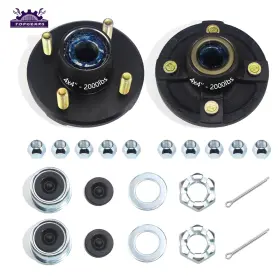 Tg150840 Topgears For 2000 Lbs 1ftft Bt8 Straight Axle Spindle 2 Sets Trailer Hub Kits 4 On 4ftft