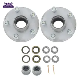 Tpg151740 Topgears56 Fits For 2 000 Lbs. 1 Inch Spindle New X 5 On 4.5 Galvanized Trailer Hub Kit