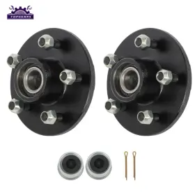 Tpg155475 Topgears56 2 Sets Trailer Hub Kit 5 On 4.5 Inch Axle For 3500 Lbs Lug