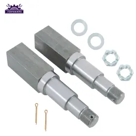 Tpg158085 Topgears56 2 Sets Trailer Axle Square Spindle For 3500lb. 1-3/8 1-1/16 I.d. Bearing Axis