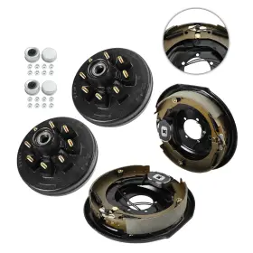 N002-b005 Topteng Trailer 12 Inch -8 On 6.5 Hub Drum Kits With X2 Electric Brakes For 5.2k-7k Axle T7 #2