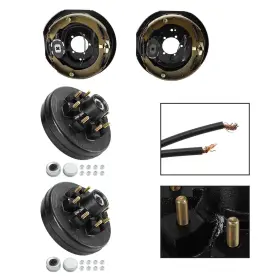 N002-b005 Topteng Trailer 12 Inch -8 On 6.5 Hub Drum Kits With X2 Electric Brakes For 5.2k-7k Axle T7 #3
