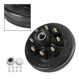 6.5-pre-greased Topteng N002-b011 Grease Trailer Hub And Drum Assembly For 5.2-7k Axles-12-8 On T7 #2 6.5-pre-greased Topteng N002-b011 Grease Trailer Hub And Drum Assembly For 5.2-7k Axles-12-8 On T7 #2