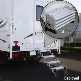 A7844 Torklift Glowstep Stow Nft Go Step Storage Manual Aluminum 4 Entry Steps