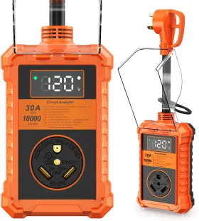 000j Toujreo 602835934132 Rv Surge Protector 30a 18 With Waterproof Cover And Led Circuit Analyzer