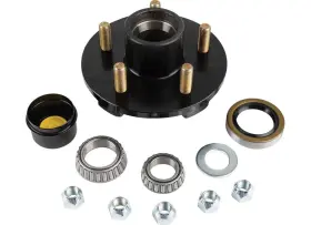 Tr4108 Tow-rite Complete Trailer Hub Kit 5-4.5 Studs 1/2 Inch 3.5k 3500lb Axle