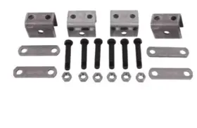 Aps3 Trailer Parts Pro Single Axle Hanger Kit 1 3/4 Inch Double Eye Springs Suspension