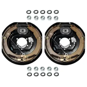 77-12ea Trailers Supplies 12 Inch X2 Electric Trailer Brake Kit Self-adjusting Left And Right Pair Fits 7k Lbs