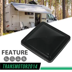 Tra640016 Transmotor2014 14 Inch X Replacement Roof Vent Cover Camper Rv Trailer Ventline Black New