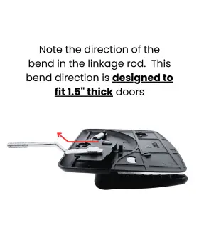 21396-02 Trimark Interior Rv Motorhome And Camper Door Handle For 1.5 Inch Or 2 Thick