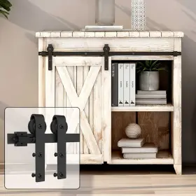 M03sfs Tsmst 3ft Cabinet Mini Sliding Barn Door Hardware Kit Single 3 Feet Black M03sfs Tsmst 3ft Cabinet Mini Sliding Barn Door Hardware Kit Single 3 Feet Black
