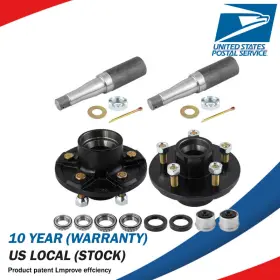 Rbt-5x50h-2k Turbotune Parts Rbt-sp17584x2 For 3500 Pound Axle Hubs Trailer Kits With 5 On Inch Bolt Idler #84 Spindle Rbt-5x50h-2k Turbotune Parts Rbt-sp17584x2 For 3500 Pound Axle Hubs Trailer Kits With 5 On Inch Bolt Idler #84 Spindle